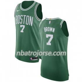 Män Boston Celtics Tröja Jaylen Brown 7 Nike 2017-18 Grön Swingman